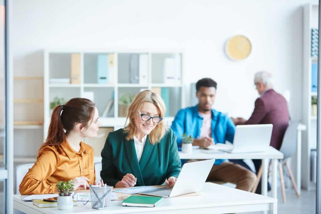 Business people working in team at office